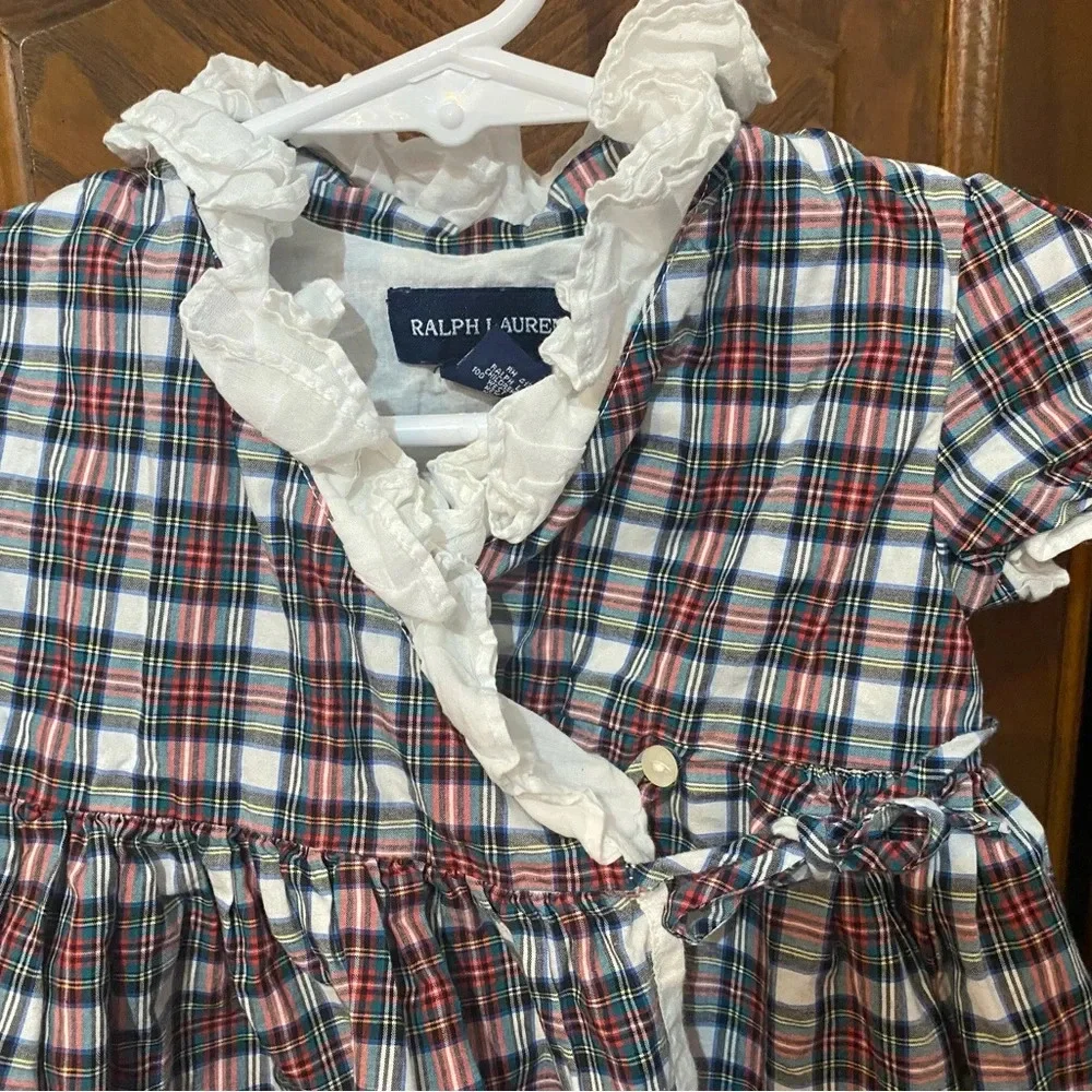 Ralph Lauren Plaid Wrap Dress